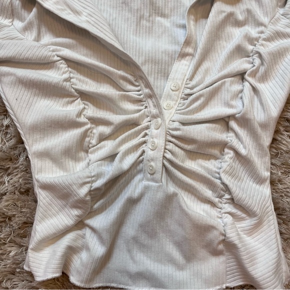 Urban Outfitters Button Down Ribbed Collared Shirt - Picture 4 of 4